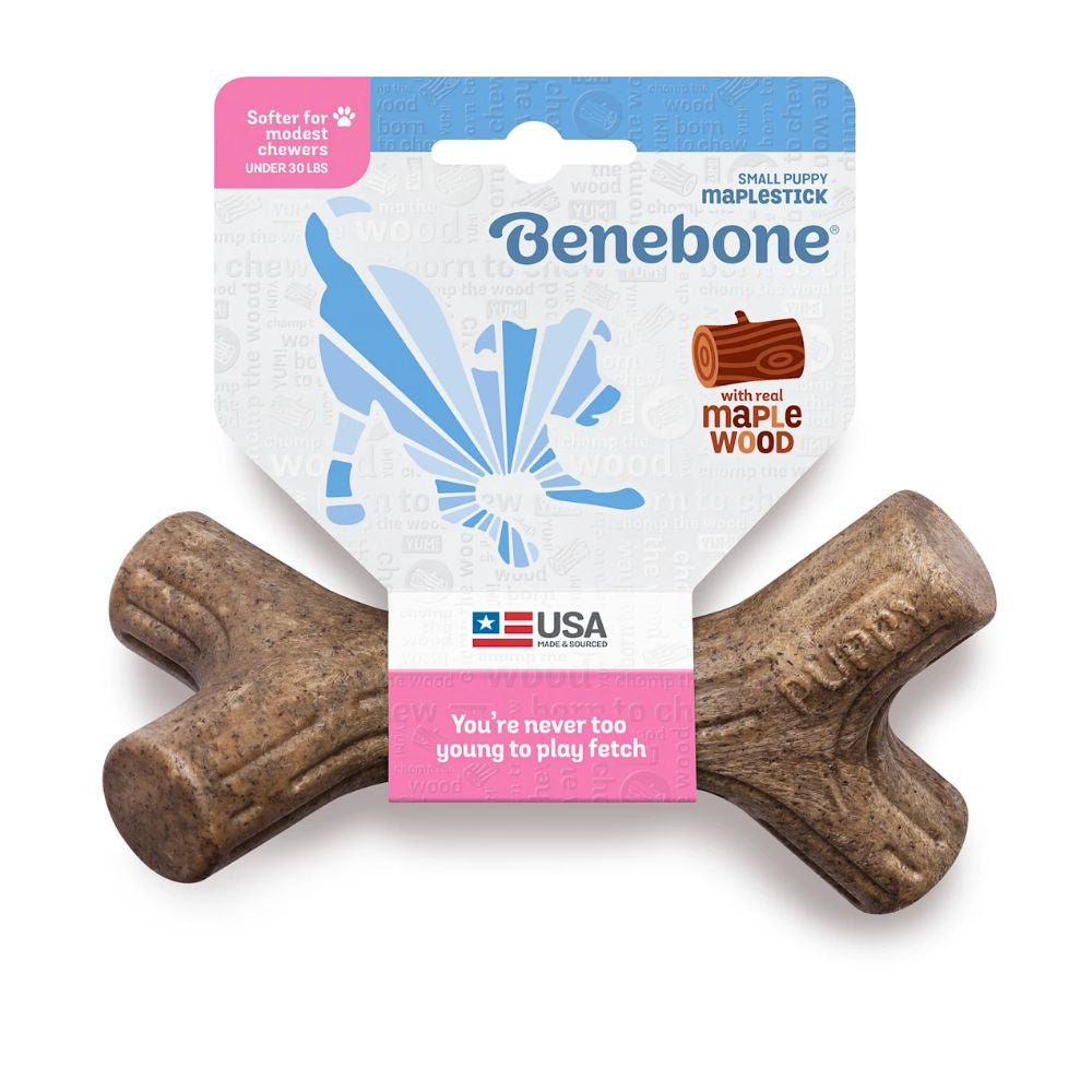Benebone 子犬用メープルスティック 天然素材 犬用カミカミフレーバートイ スモールサイズ