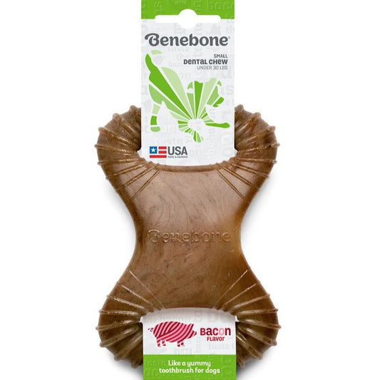 Benebone デンタルチュー ベーコン味 天然素材　犬用カミカミフレーバートイ　スモールサイズ
