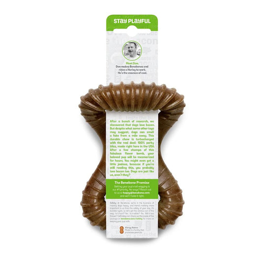 Benebone デンタルチュー ベーコン味 天然素材　犬用カミカミフレーバートイ　スモールサイズ