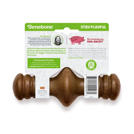 Benebone 天然素材ベーコン味犬用カミカミフレーバートイ ザグラー　スモールサイズ